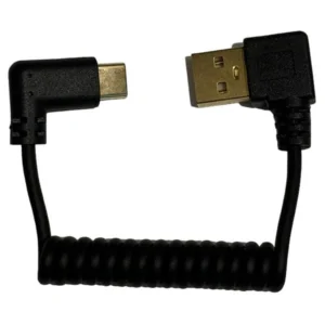 YOLOtek AlphaCord-12" USB-A/USB-C 90º aranyozott