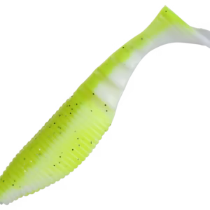 YAMAMAOTO 4" Paddle Tail Zako - Chartreuse Shad